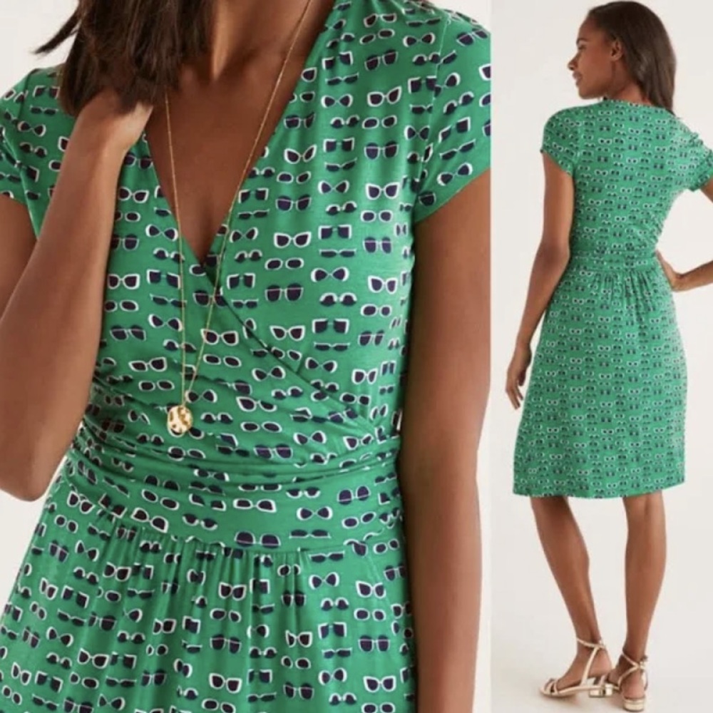 Boden Lola Sunglasses Jersey Dress Sz 10 +POCKETS!